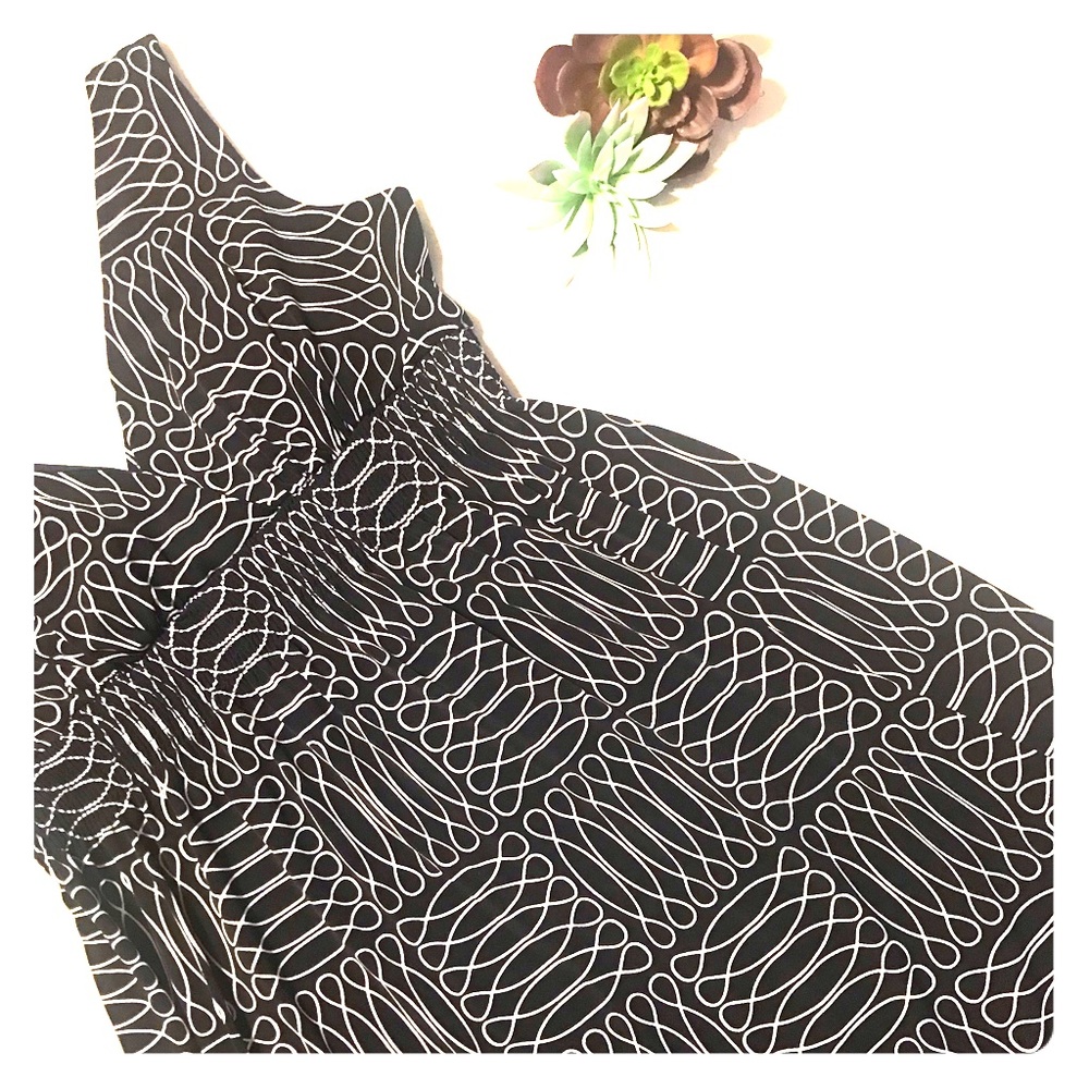 Enforced Studio navy and white dress